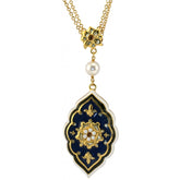 Medieval Floral Azure Pendant - TimeLine Gifts